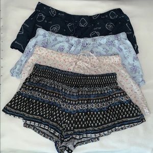 Set of 4 sleeping/ pj shorts for $11 ($3.50 each)